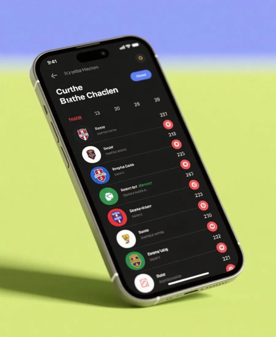 世界杯赛程查询 App 界面预览