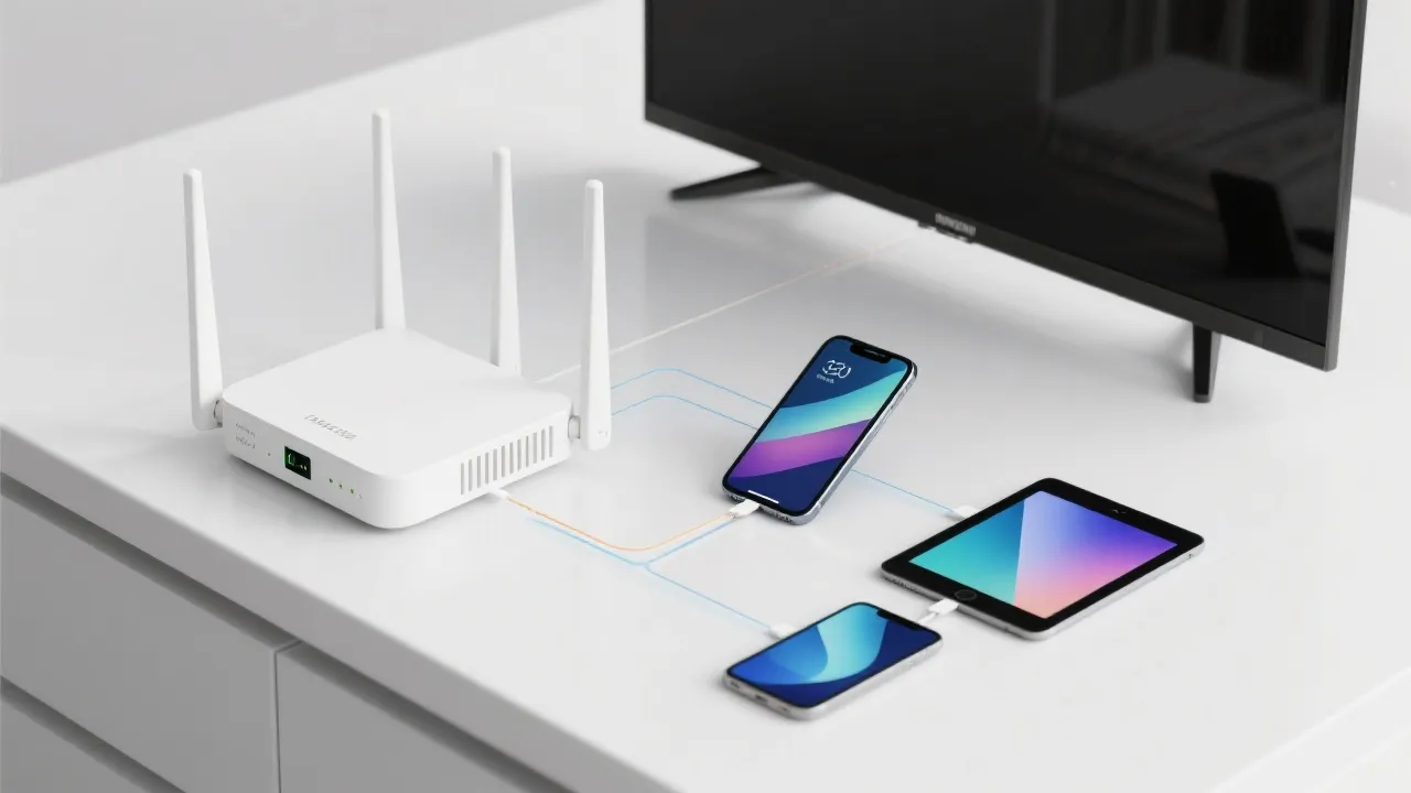 设备与网络优化的示意场景